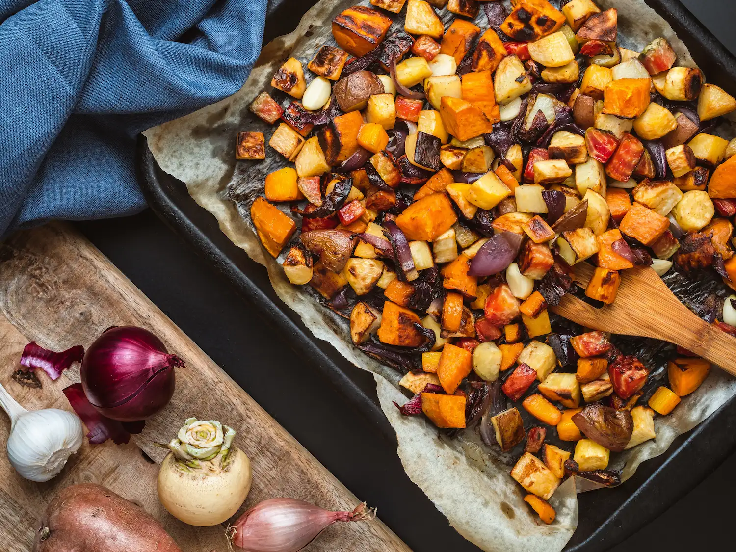 Roasted root vegetables